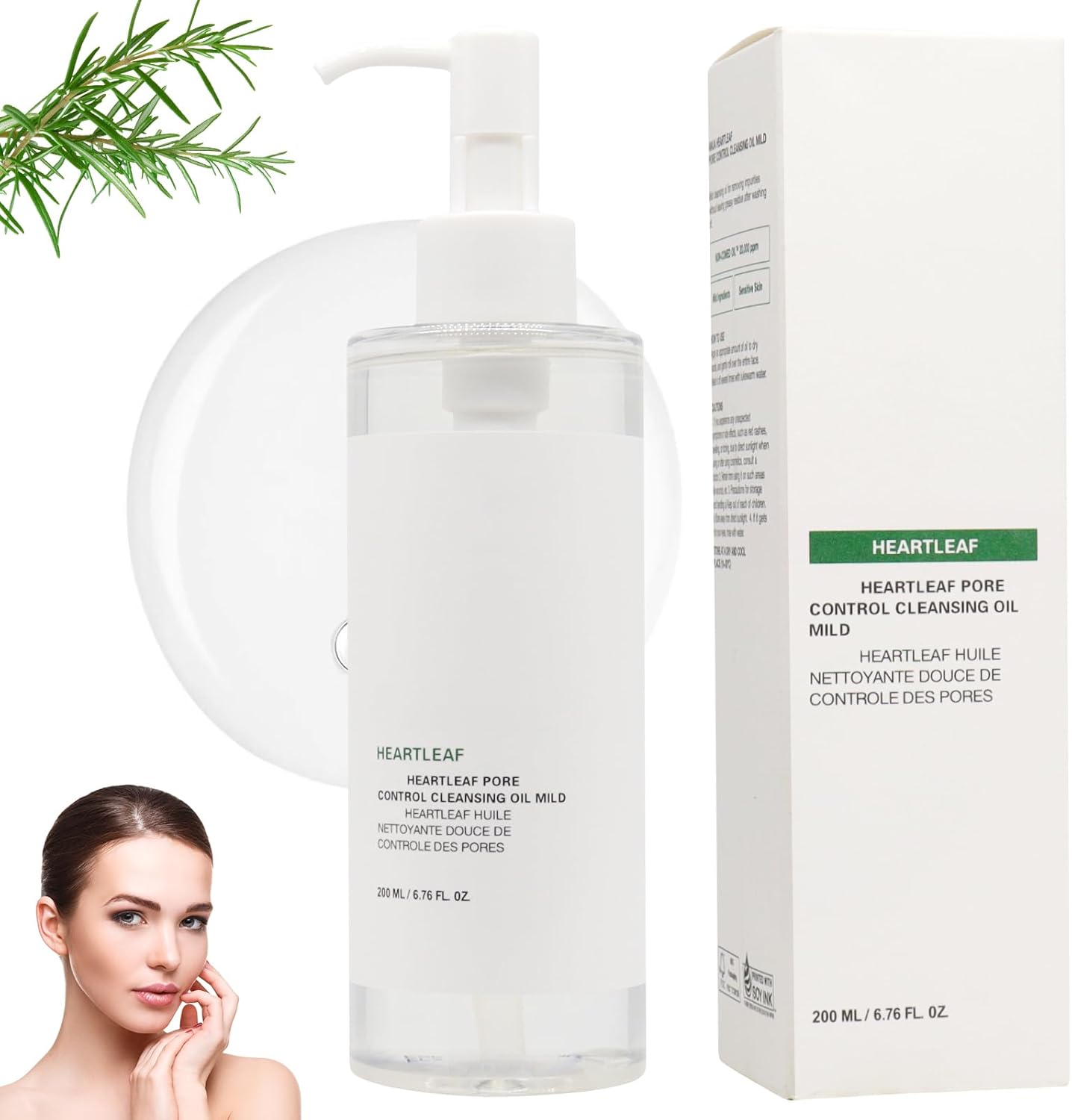 Poriëncontrole-olie, 200 ml, poriëncontrole-olie, reinigingsolie, mee-eters verwijderaar, make-up remover, Koreaanse gezichtsreiniger, anti-poriën reinigingsolie, dieptereiniging