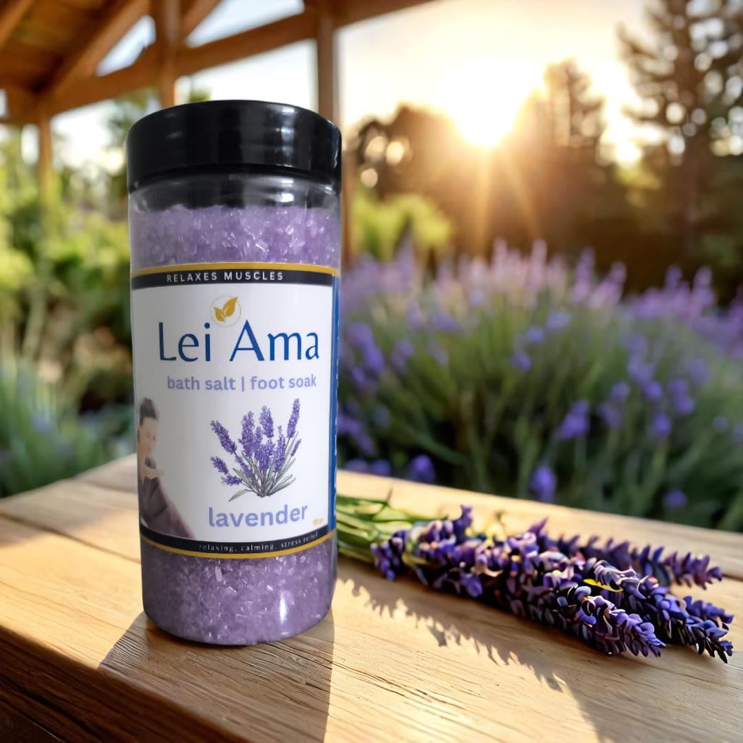 Lavender Bath Salt and Foot Soak | Lavender Essential Oil, Epsom Salt | Relaxing, Calming, 400g-image-15