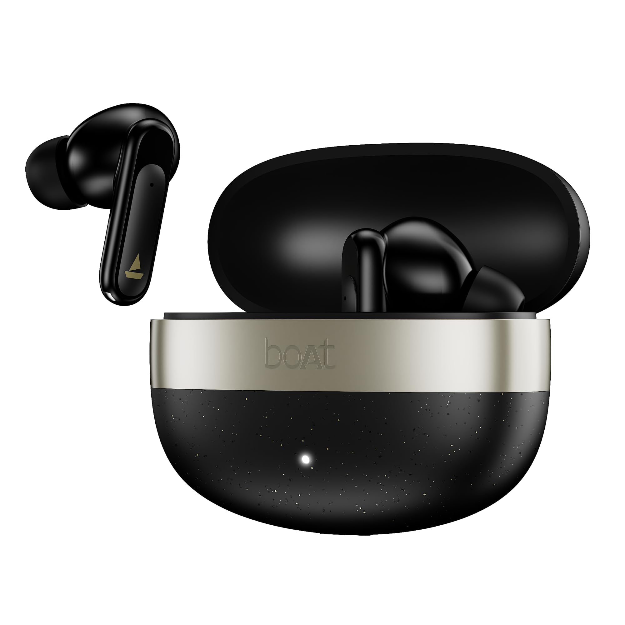 Boat Airdopes Plus 224, Powerful Spatial Audio, 60H Playback, Quad Mics AI-ENx™, 13 mm Drivers, Boat Hearables App, Multipoint Connectivity, Google Fast Pair, Bluetooth v6.0 TWS Earbuds (Matte Black)-picture-23