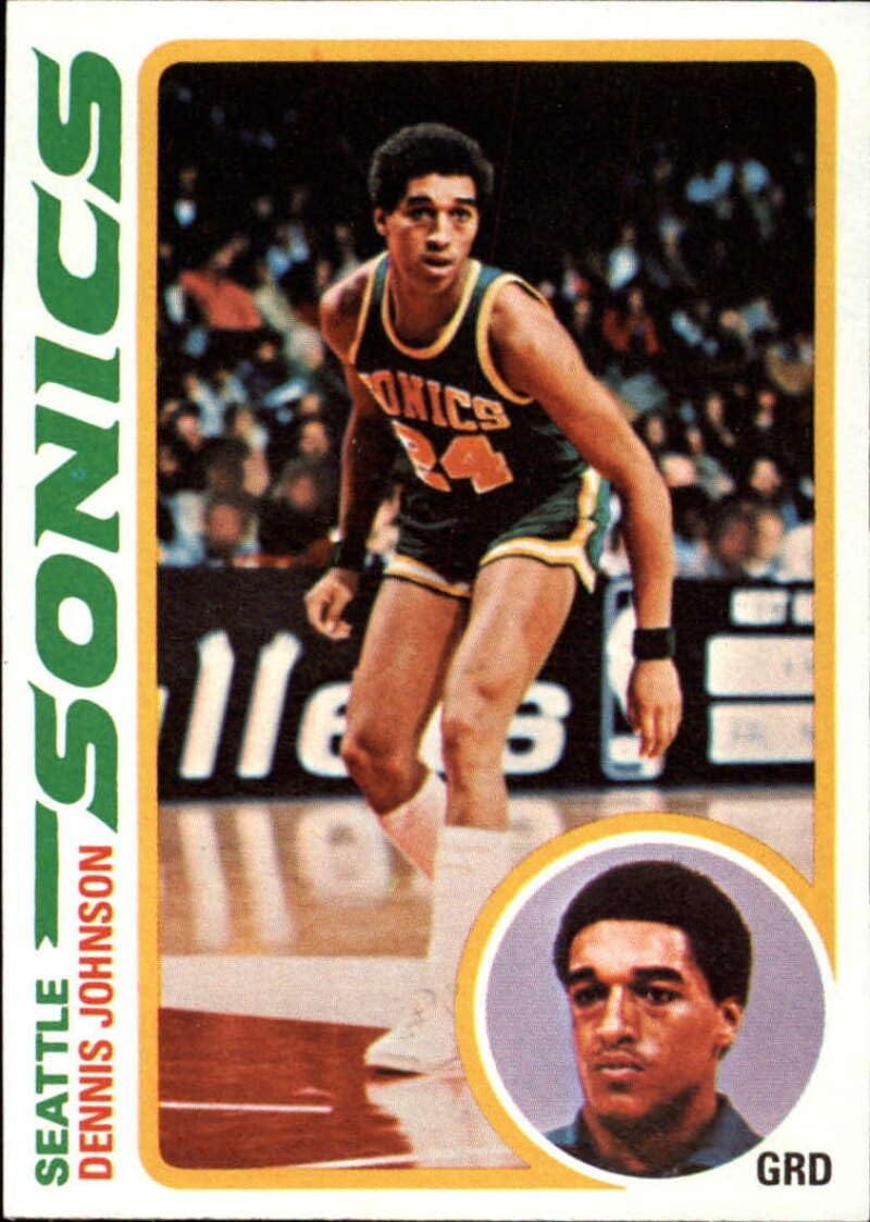 1978-79 Topps Basketball #78 Dennis Johnson RC Rookie Seattle SuperSonics Set Break 1 NBA Trading Card (Scans show ACTUAL card you will receive)