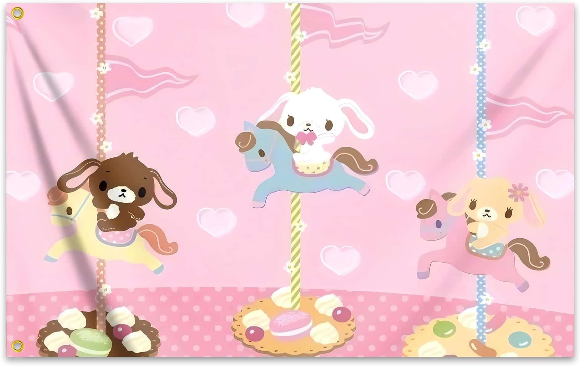 Sugar Flag 3x5 Feet Funny Man Cave Wall Meme Bunnies Flags for Teen Girls Room Guys Bedroom Dorm Room College Dorm Wall Banner Tapestry Decor