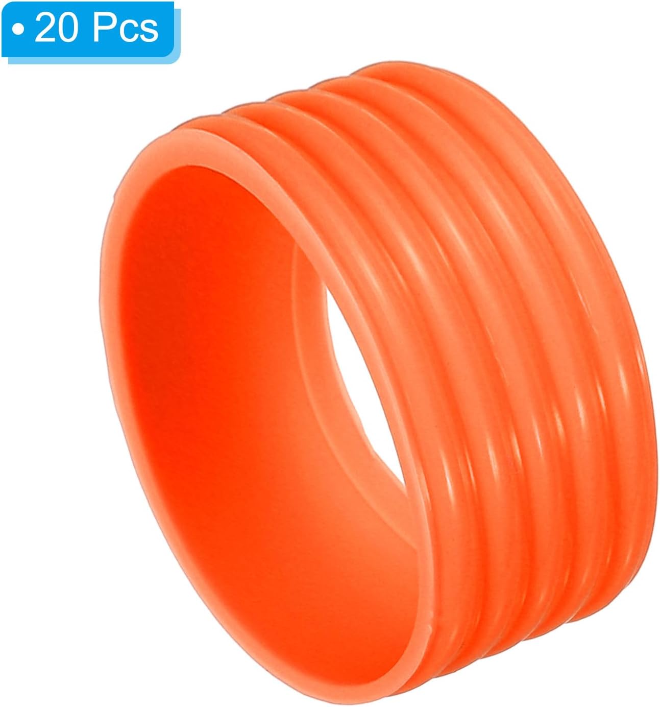 PATIKIL Badminton Racket Grip Ring, Racquet Ring Grip Band Rubber Fix Ring Non-Slip Overgrip in Place
