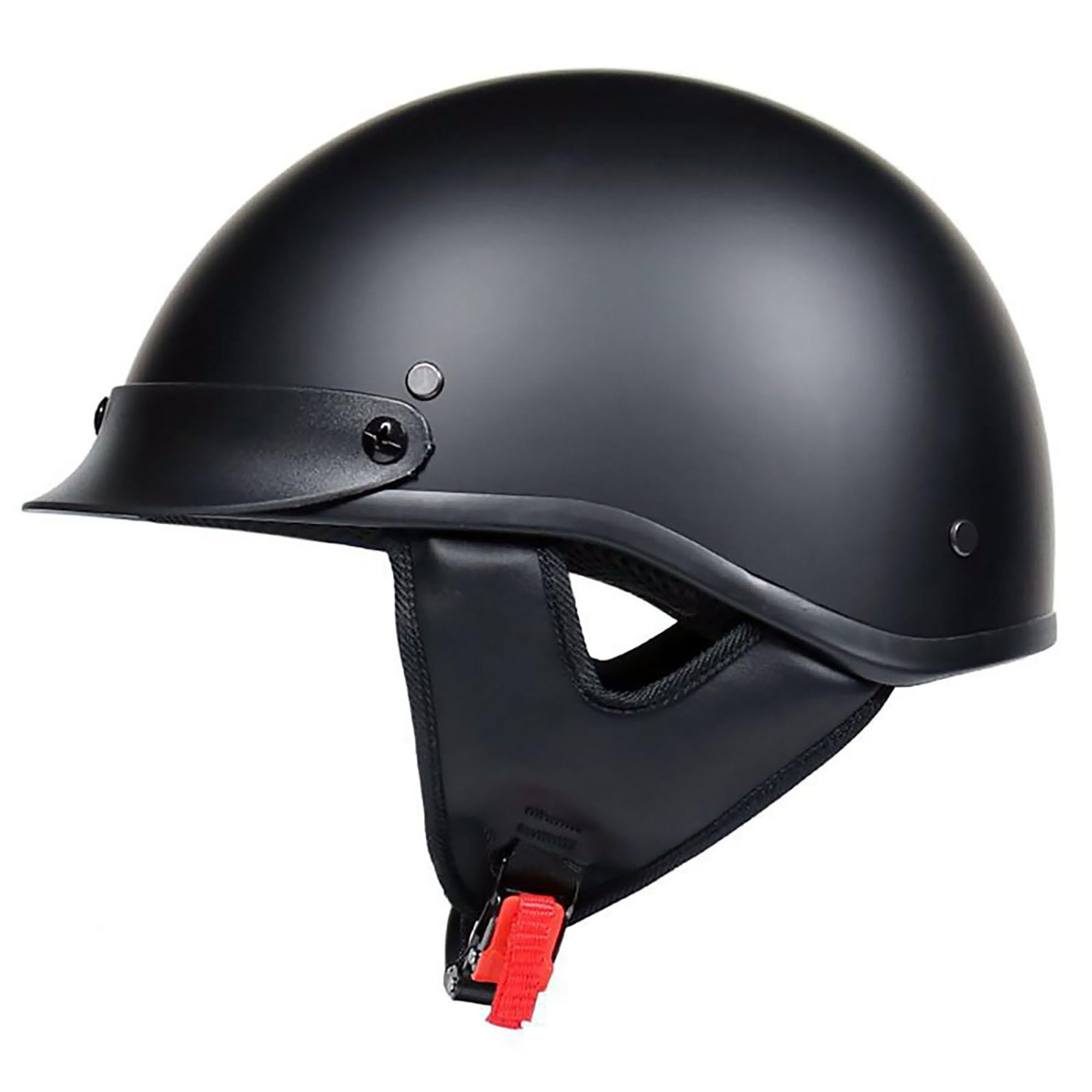 Casco Scooter Omologato ECE, Mezzo Casco Moto Jet Retrò Leggero 850g Anti-sudore per Moto Custom Cruiser Cafe Racer Ciclomotore Adulto Uomo Donna