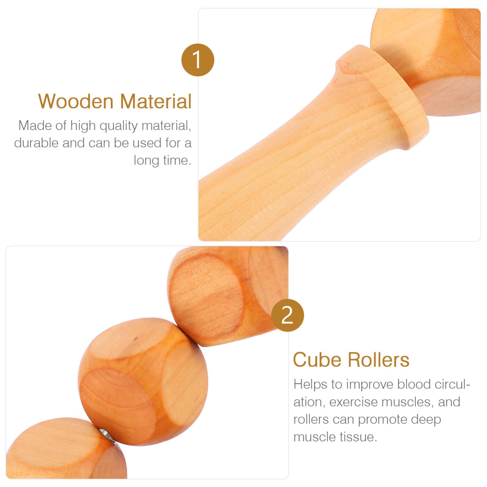 Beavorty 2stücke Gua Stick Massage Stick Für Körpermassage Rollende Gua Stange Durchblutung Massagegerät Für Zuhause Und Unterwegs