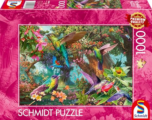 Preisvergleich Produktbild Schmidt Spiele 58869 Farbenspiel der Kolibris, 1000 Teile Puzzle