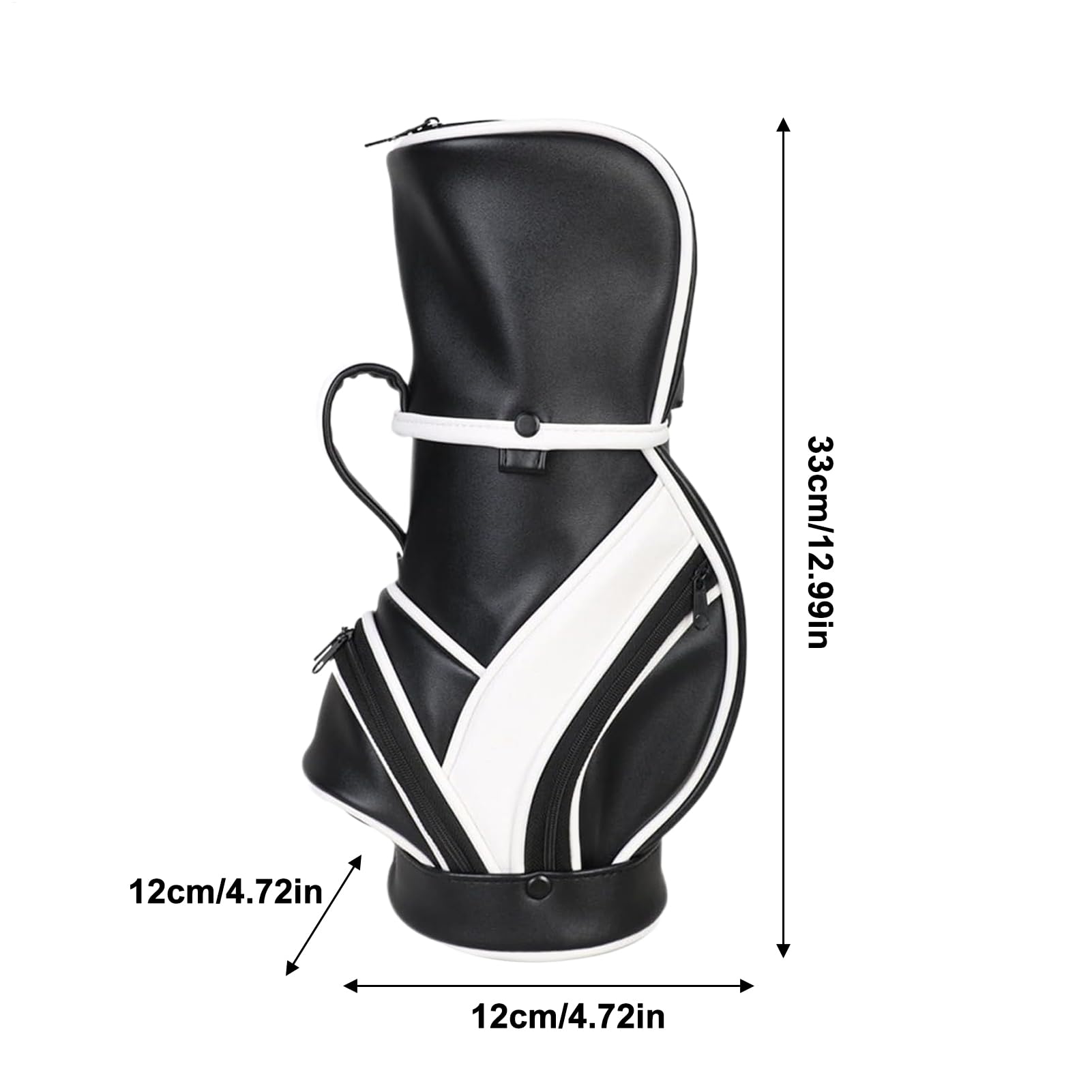 Kühltasche für Weinflaschen, isolierter Flaschenhalter, Schwarz und Weiß, Siehe Beschreibung, Siehe Beschreibung | Tragbare Aufbewahrungstasche aus PU-Leder mit mehreren Taschen für Picknick, Strand und Golfer