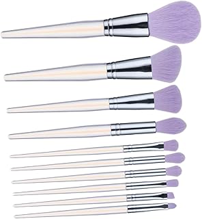 10pcs Purple Acrylic Makeup Brush for Face Co...