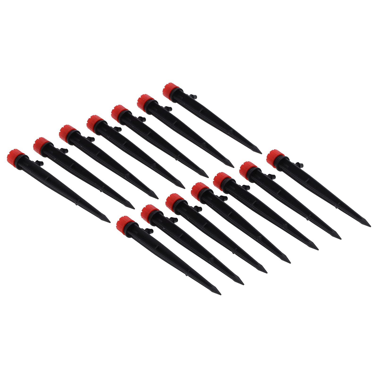 200PCS de riego por Goteo de Flujo de Agua con gotero de riego Ajustable de 8 Orificios de 360 ​​​​Grados para Manguera 4/7