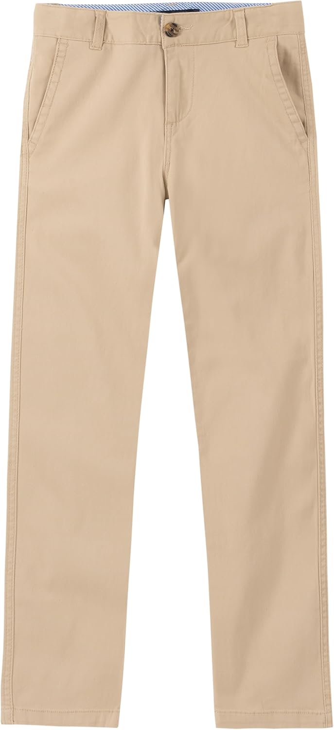 Tommy Hilfiger Kids Boy's Academy Pants (Big Kids) Travel Khaki 18 Big Kids