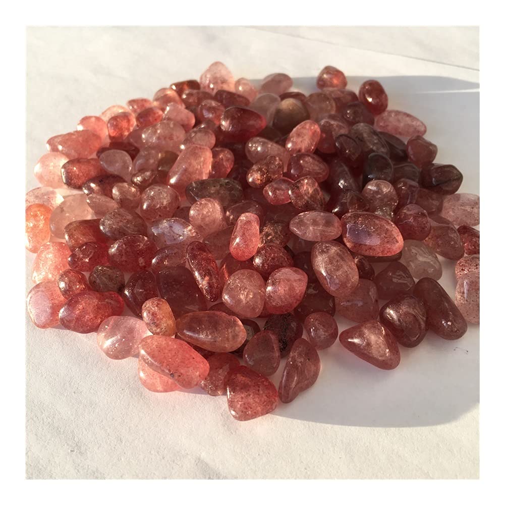 EKFBQBGW Equilibrio Fresa Natural Cristal Grava Cuarzo Piedra Grava Acuario Jardín Jardín Curación Energía Piedra Decoración Piedra de la Suerte decoración de la habitación (Size : 1000g)