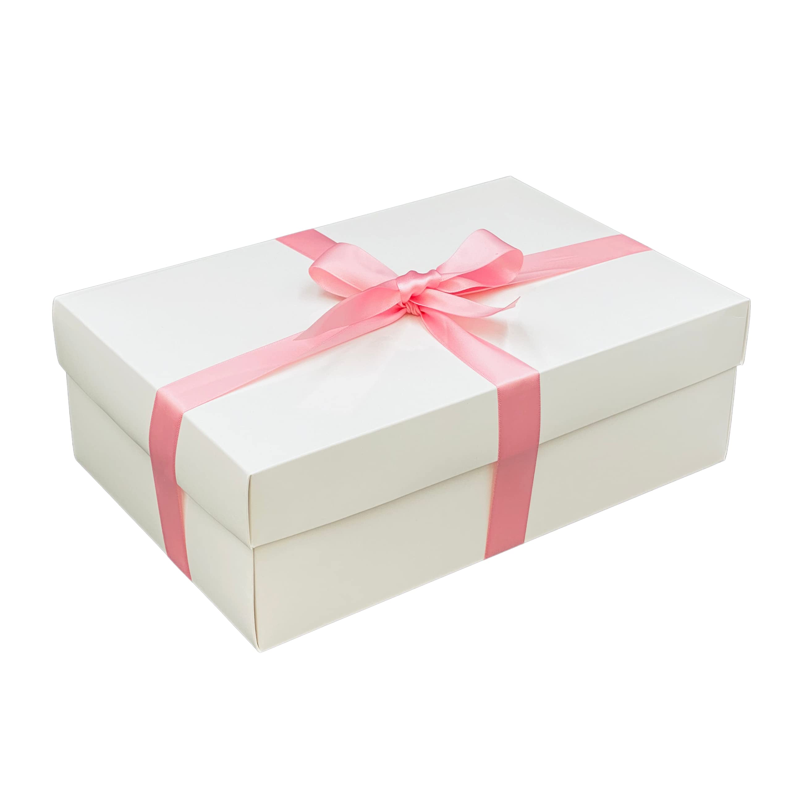Scatola Regalo Rosa Con Chiusura Magnetica 20x18x7 Cm | Confezione Regalo Con Nastri, Riutilizzabile Per Matrimoni E Compleanni - 2