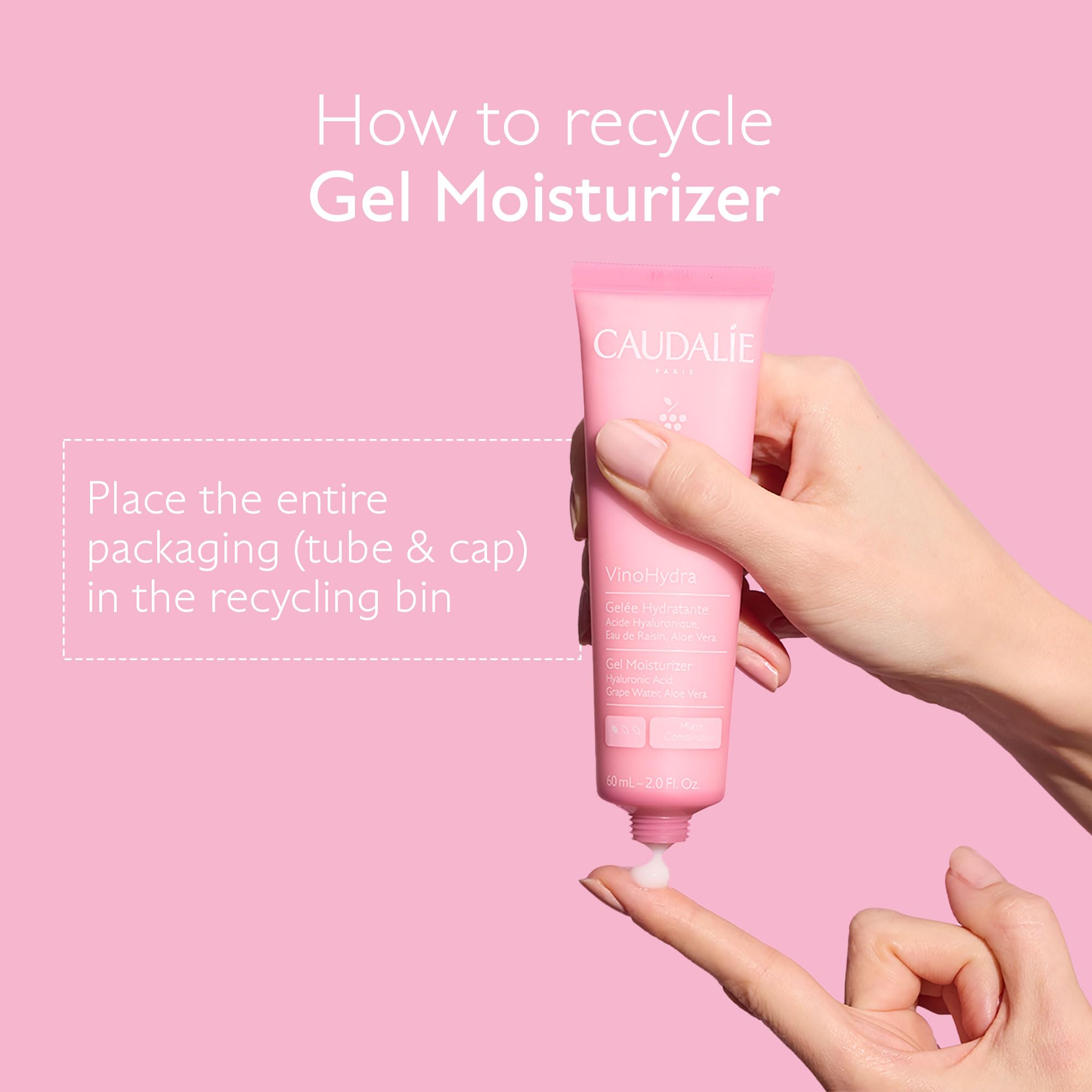 Caudalie VinoHydra Gel Moisturizer with Hyaluronic Acid & Aloe Vera - 60 mL