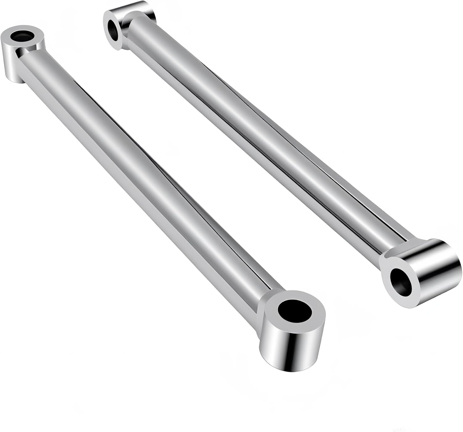 10" Chrome Rigid Lowering Struts Compatible with Harley Sportster 883 1200 Dyna Models - Rear Hardtail Drop Kit for Custom Bobber Chopper Stance​