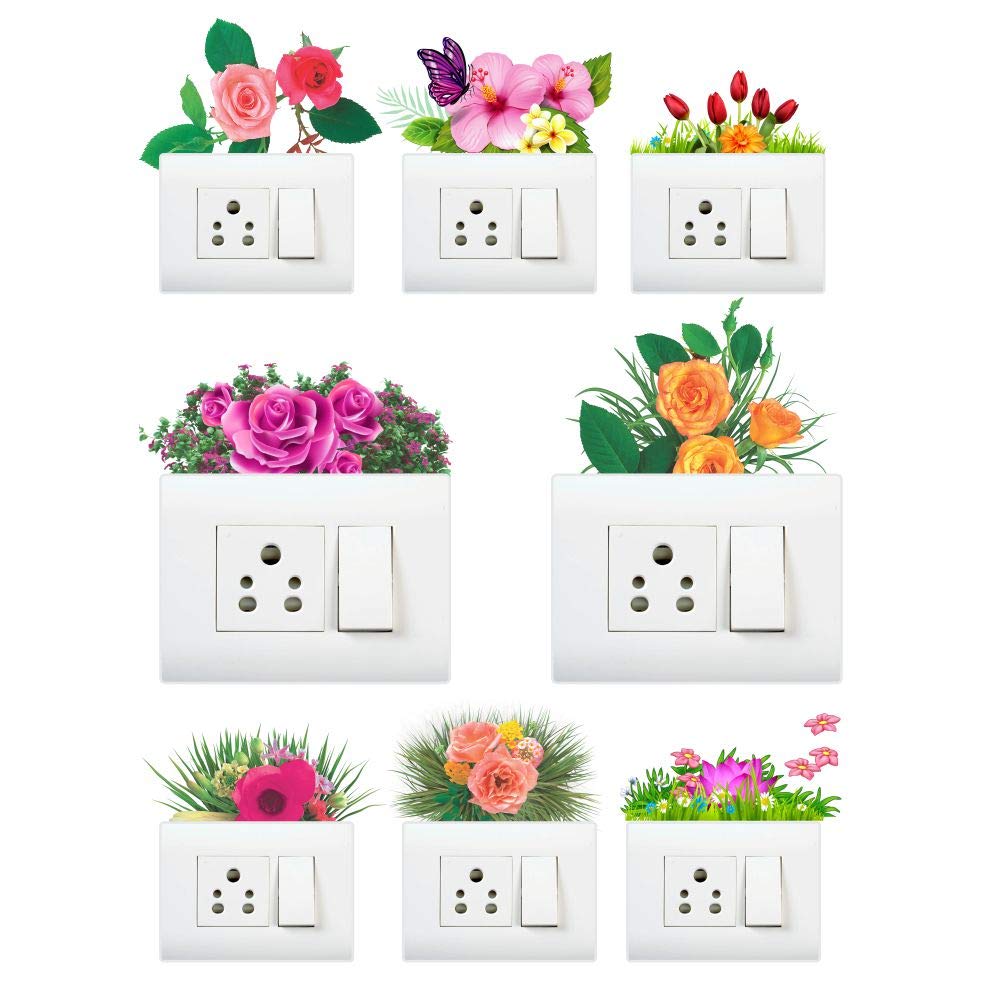 AH Decals Decorative Switch Board/Panel Floral Design Vinyl Wall Stickers (Multicolour) (B08R226VF1) Amazon Price History, Amazon Price Tracker