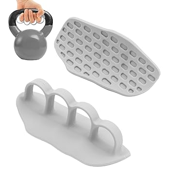 IN-IMAGINE 2 PCS Gym Hand Grip, Premium Hand Gloves for Gym with Non-Slip Surface, Breathable Workout Gloves for Weightlifting & Pull-Ups, Gray Silicone Palm Protection for Men & Women - image, photos