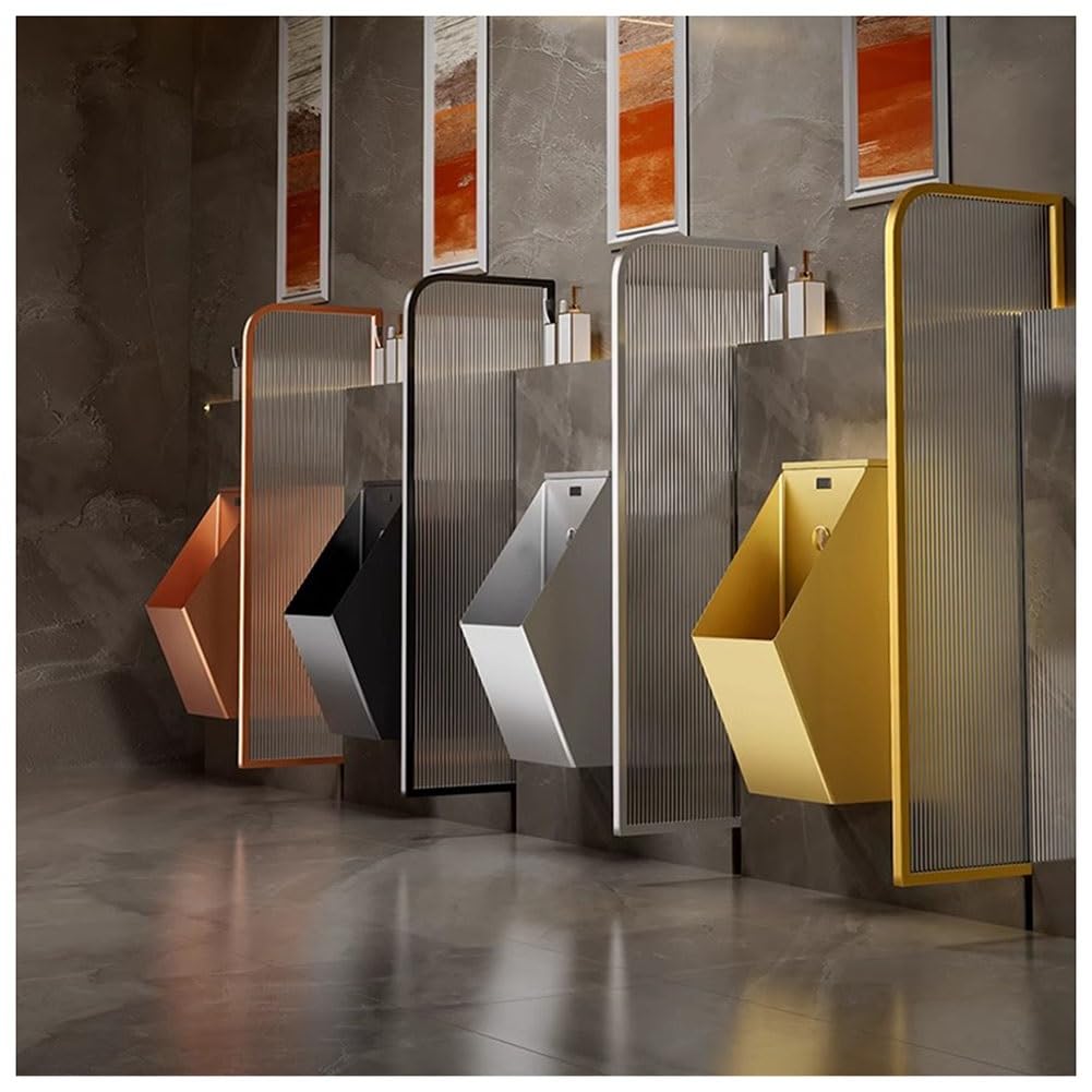 GTHTUHFD Urinal Divider Privacy Screen Partition For Public Restrooms, Ideal For Schools And Malls, 40X100Cm,Gold-40x120cm