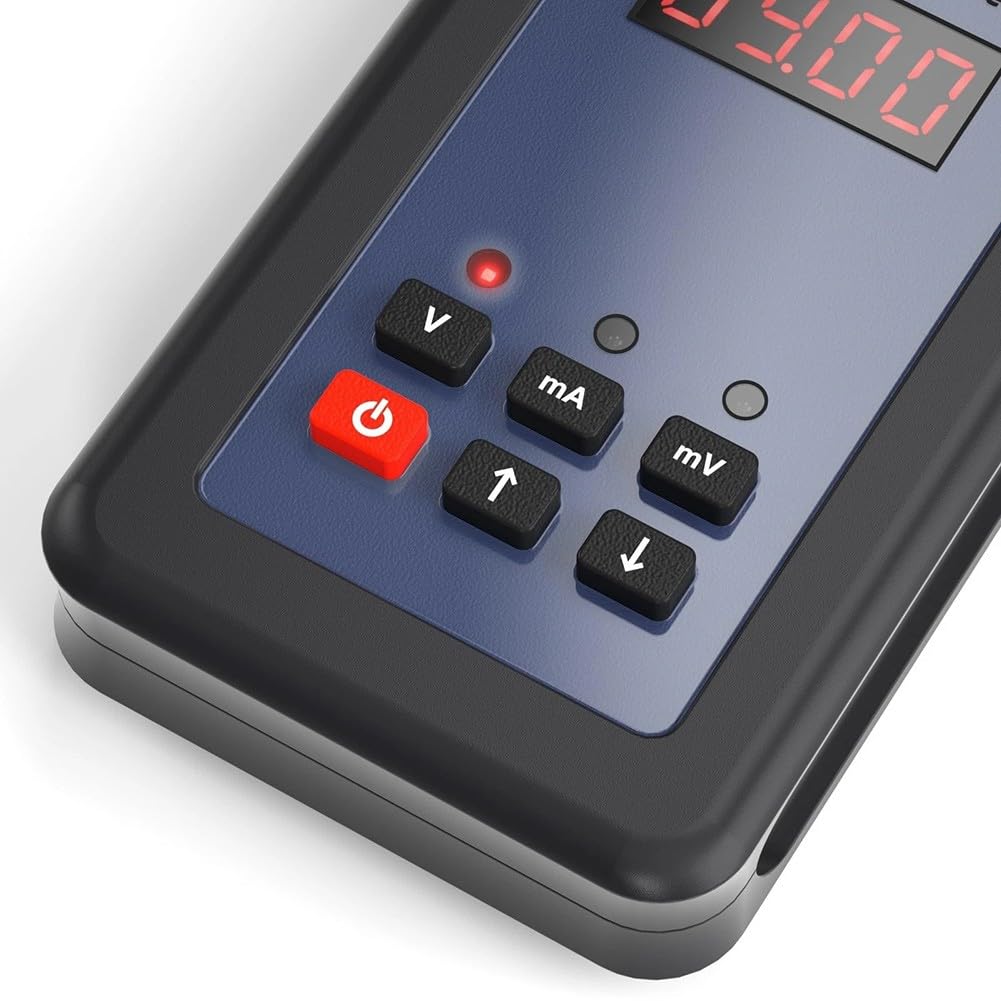 LB78 Generador de señal 4-20 mA/0-10 V/mV, calibrador de corriente de voltaje para PLC DCS ESD, comprobador portátil con cable de carga USB y funda, alta precisión para mantenimiento