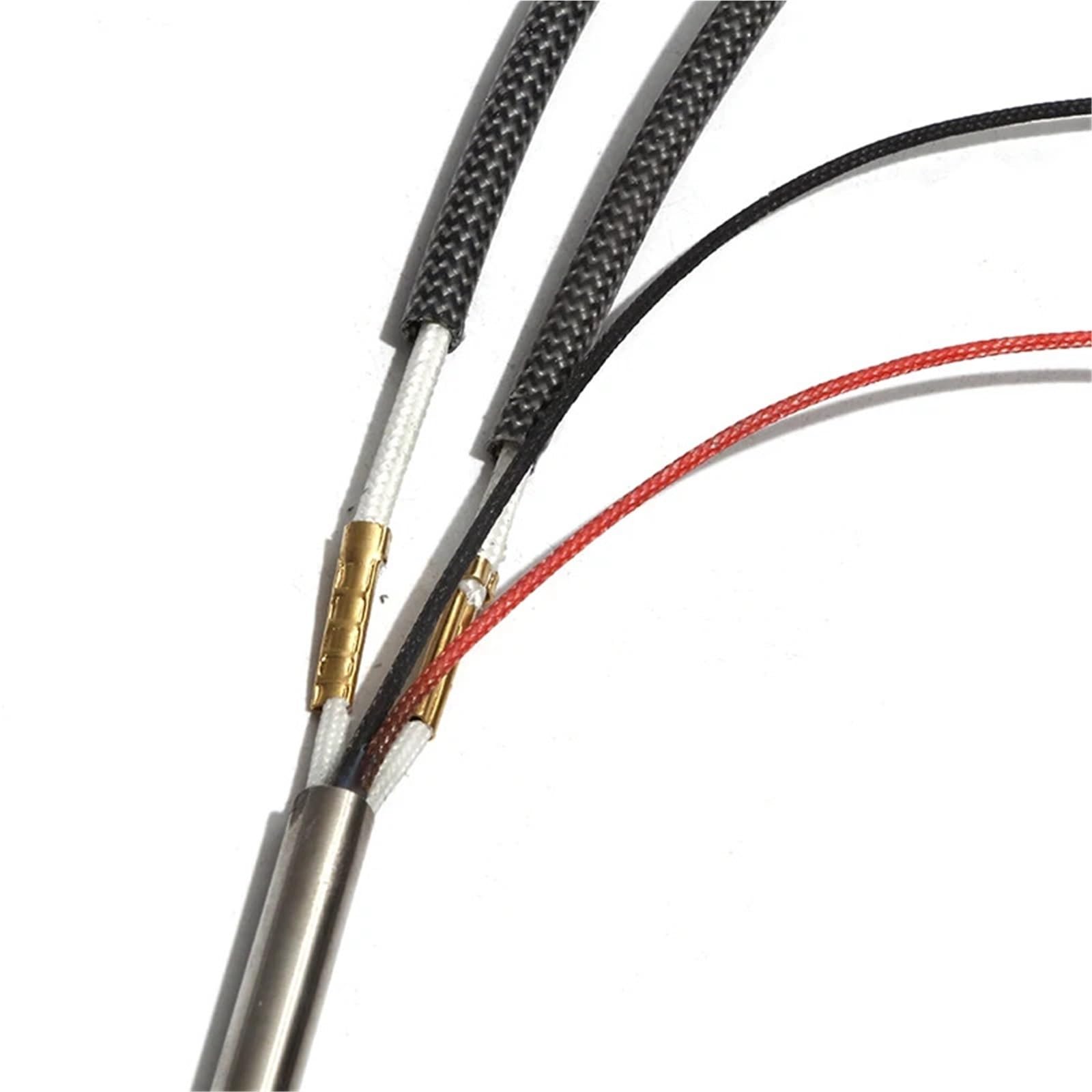 Elemento singolo per riscaldamento 304SS, tubo 8 x 80-8 x 95 mm, CA 220 V/110 V/380 V, 200 W-235 W, con filo termocoppia di tipo K, 5 pezzi (380 V, 210 W, 8 x 85 mm)