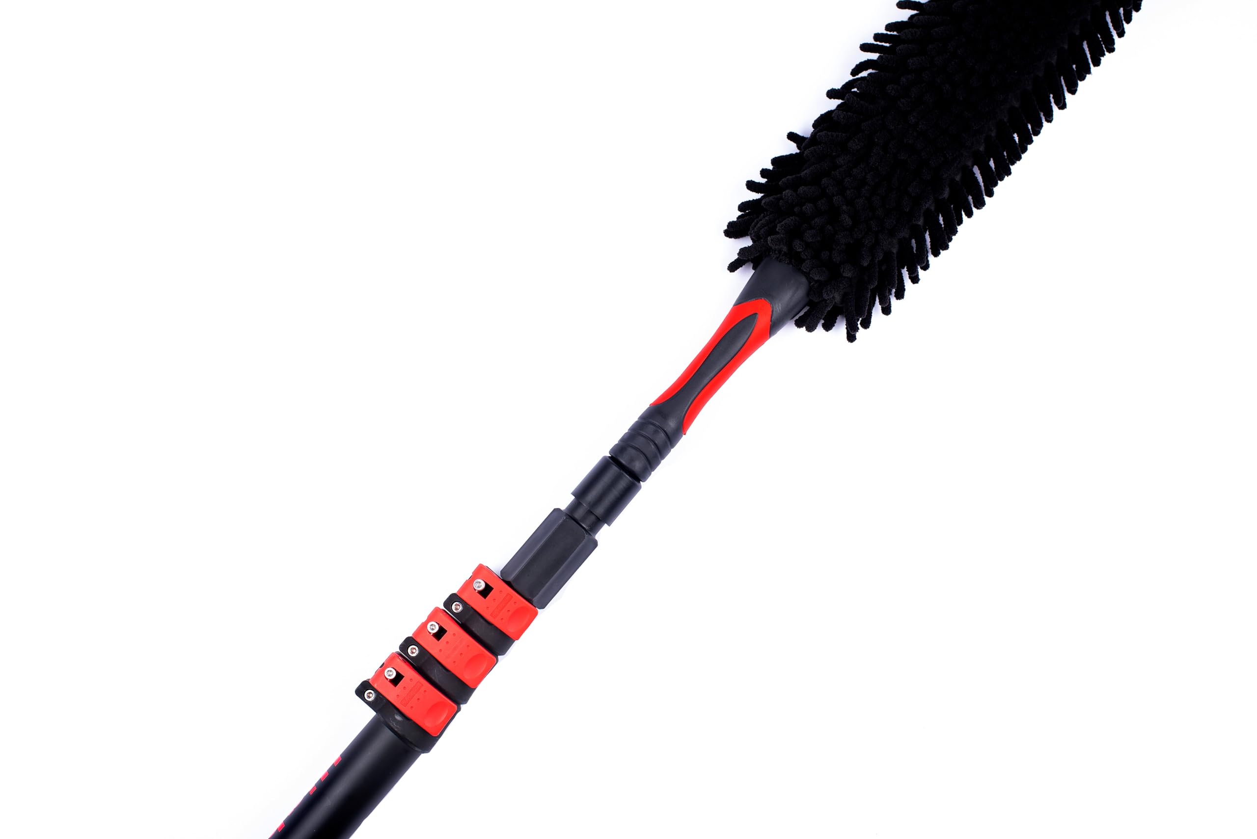 3K Vollcarbon Teleskopstiel mit Magic Duster (Staubwedel) - 10.8 m