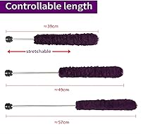 Vista 2 de Cepillo de limpieza para saxofón alto, limpiador de plumero, herramienta de mantenimiento, longitud estirable de 3 secciones