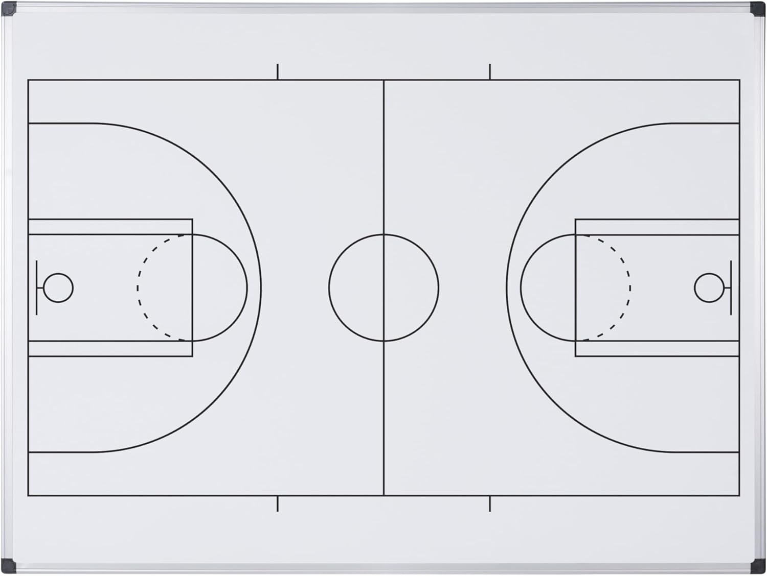 Bi-Office Maya Magnetic Basketball Board - A3 - Lacquered Steel Surface with Aluminium Frame