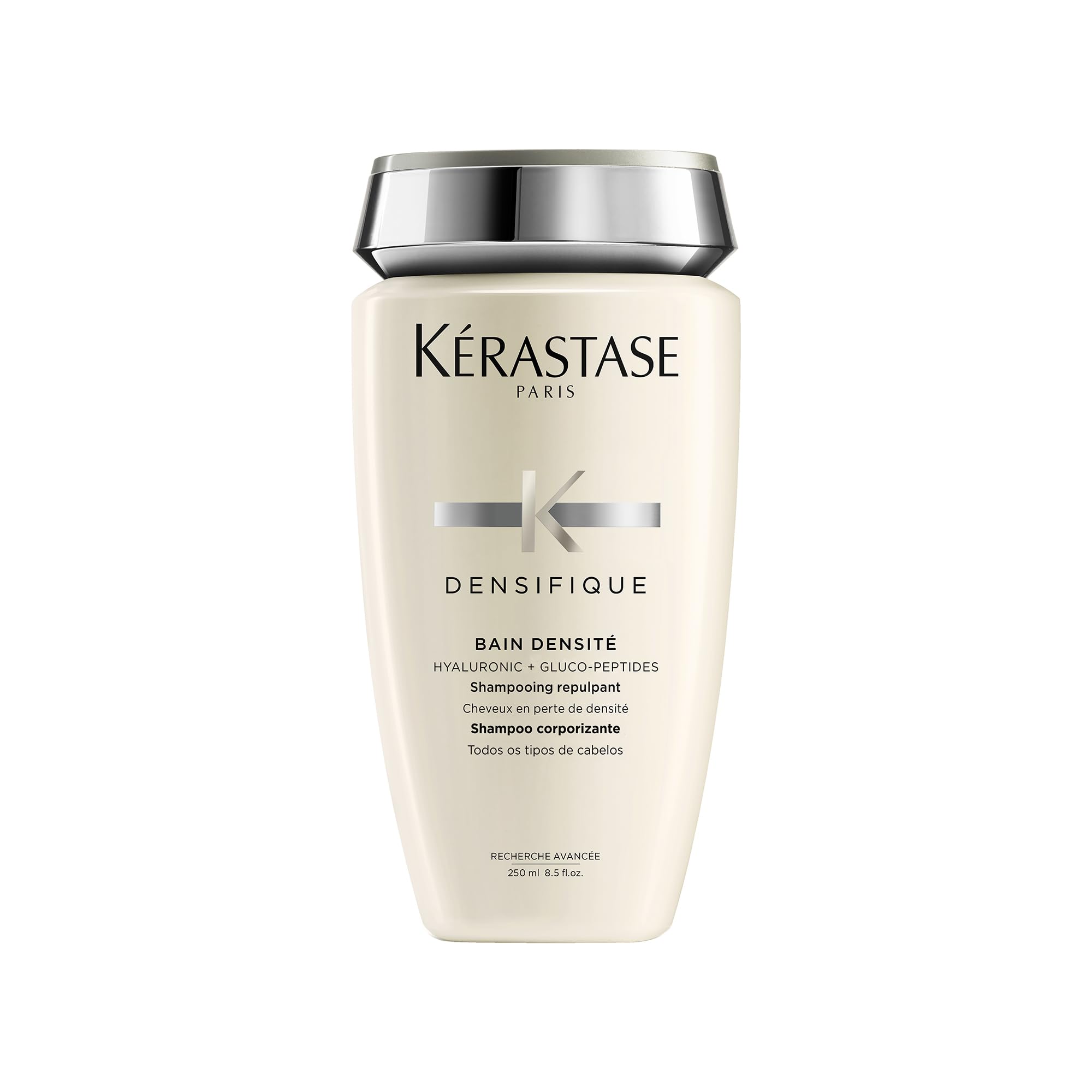 Kérastase Shampoo Densifique Bain Densité, Sem densidade e volume, Densidade, volume, Ácido Hialurônico, 250 ml