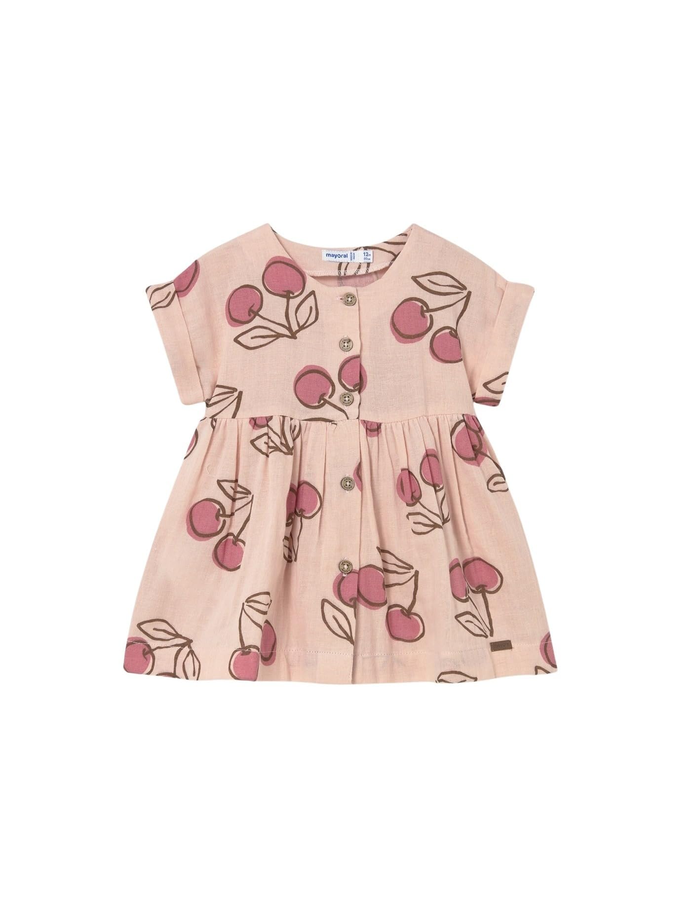 Robe imprimée Mayoral bébé fille fini les irritations avec ce coton pivoine - 4