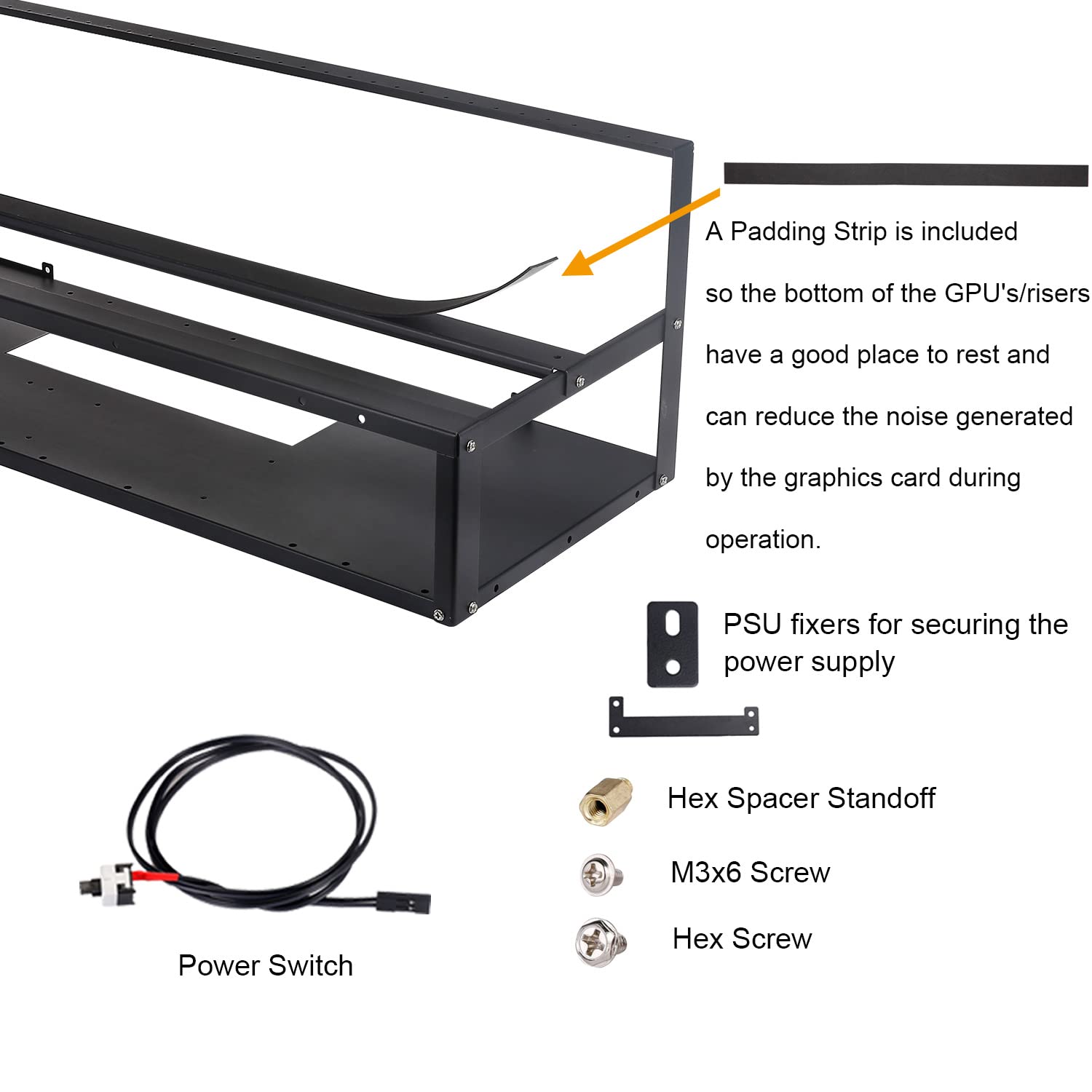 Amazon.co.jp: Toprema マイニングリグフレーム 12個のGPUスチールオープンエアマイナーリグケースラック クリプトコイン 通貨ビットコインETH イーサリアムZCash マイニングアクセサリーツール フレームのみ : パソコン・周辺機器