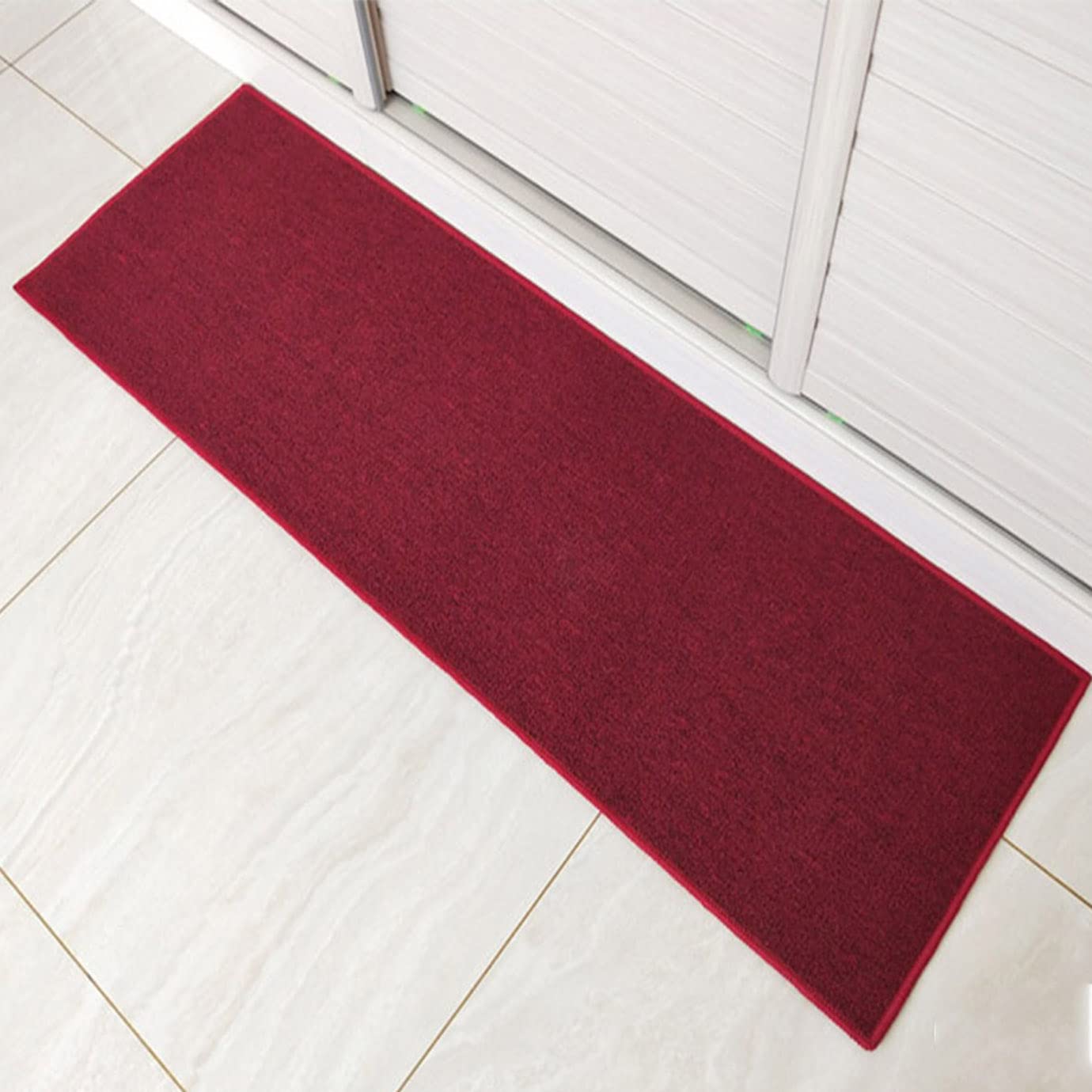 DEXI Deurmat 50 x 80 cm, antislip droogloopmat voor binnen en buiten, super absorberend entreetapijt, machinewasbaar, zachte vloermat, grijs-blauw