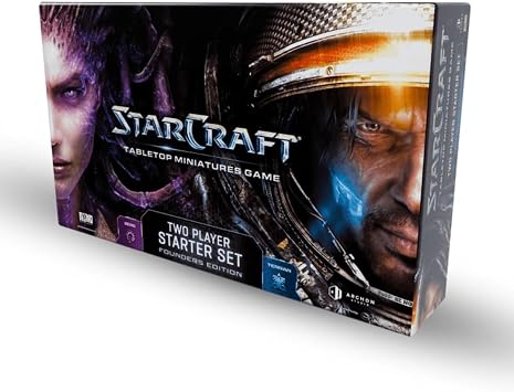 Starcraft Science Fiction Strategy Tabletop Miniatures Game Two Player Starter Set Founders Edition by Retro North Games