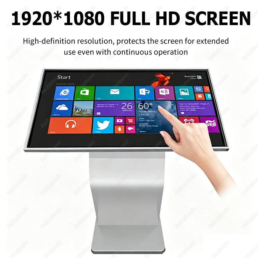 Chiosco Self Service,controllo:smartphone/PC/iPad Silver-32inAndroid11