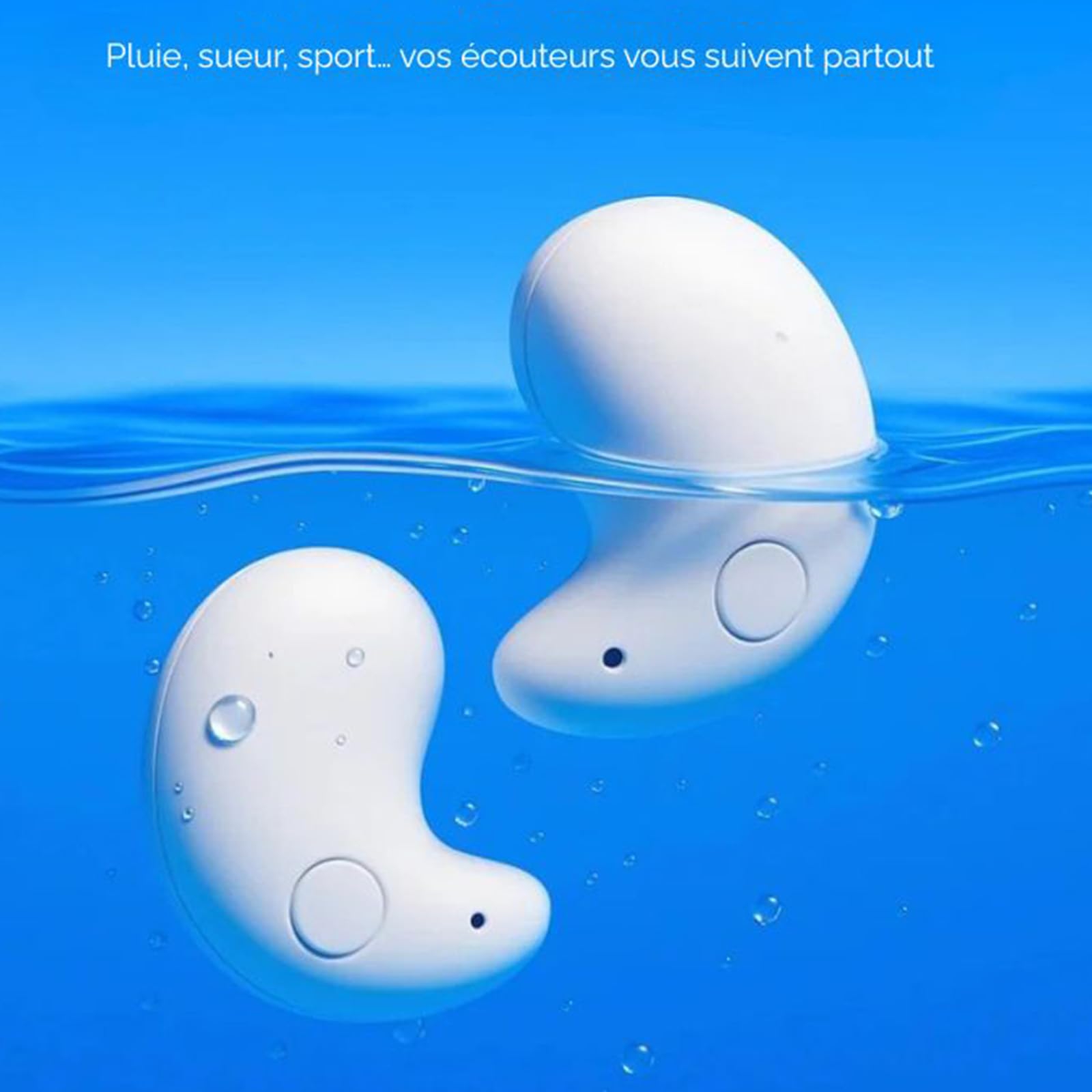 Mindpods Écouteurs, Mindpods Ecouteur Sommeil, Écouteurs sans Fil Intra-Auriculaires, Conception Ergonomique, Aucune Pression sur L'oreille, Adapté À Chaque Instant (Teint)