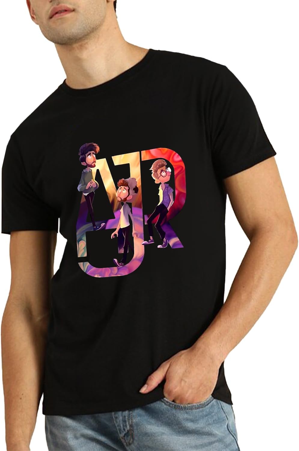 FITacticThe Maybe Man Tour 2024 Tailored Colorful Tasteful T-Shirt Summer Round Neck Top Casual Short Sleeved T-Shirts Black