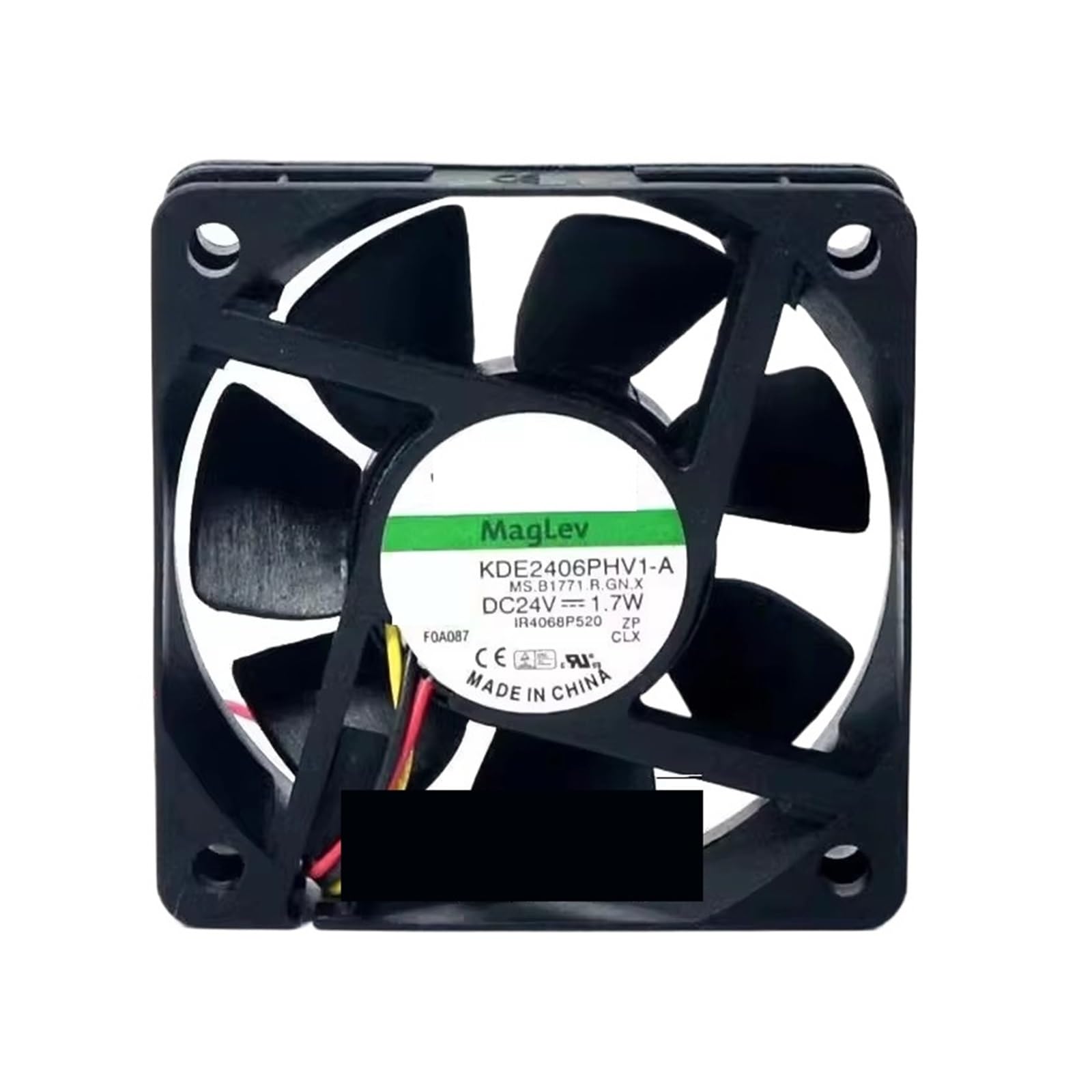 QNEZIQTMH 6CM 60 * 60 * 15MM KDE2406PHV1-A 24V 1.7W Cooling Fan(2wire E1)