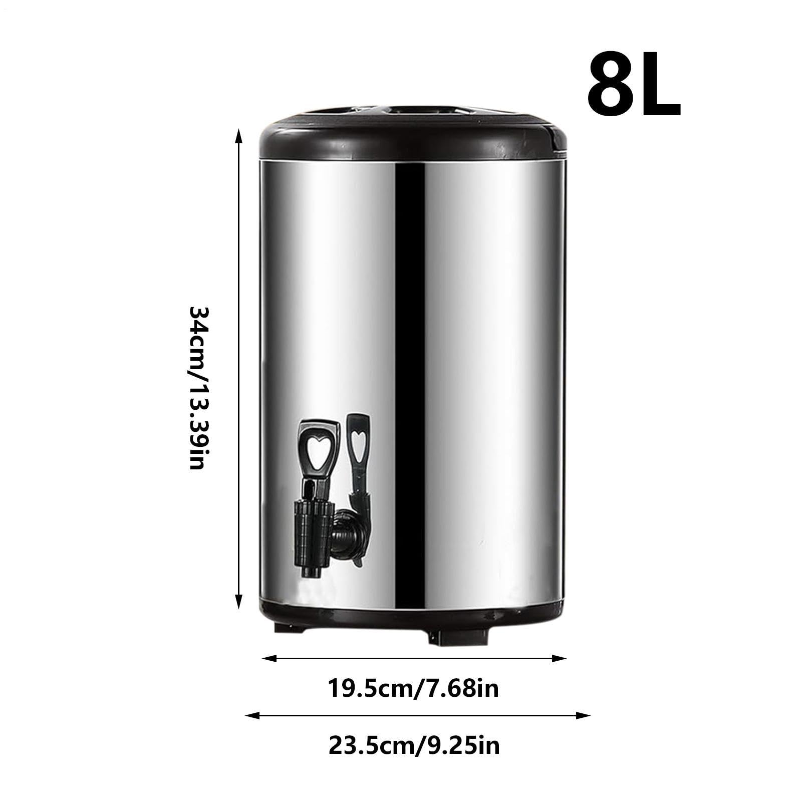 Dispensador térmico de bebidas Jarra de doble pared con grifo | Dispensador de café caliente de acero inoxidable de gran capacidad Para Zumos Té Leche Y Bebidas Para Camping Pícnic Y