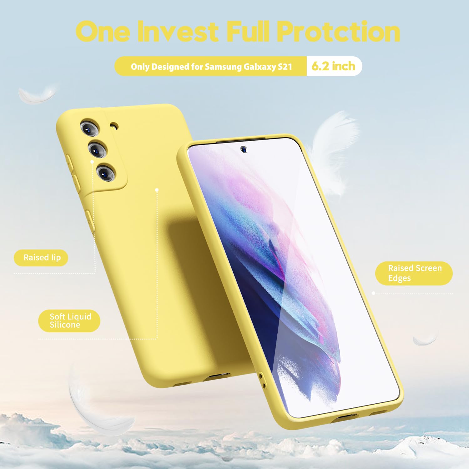 oakxco for Samsung Galaxy S24 Ultra Phone Case Liquid Silicone, Thin Slim Soft Rubber Gel TPU Plain Simple Cover for Women Girl Cute, Matte Solid Color, Brown Khaki Nude — view 203