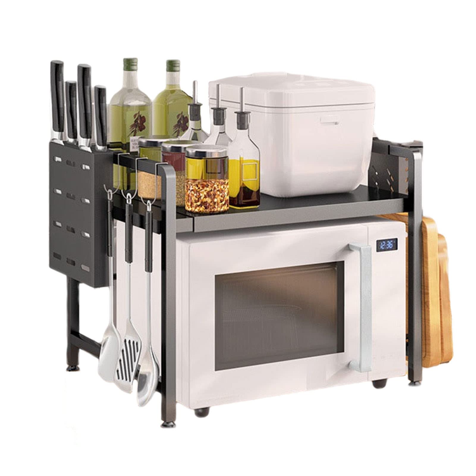 Support pour four à micro-ondes réglable : finie la cuisine encombrée, gagnez de la place