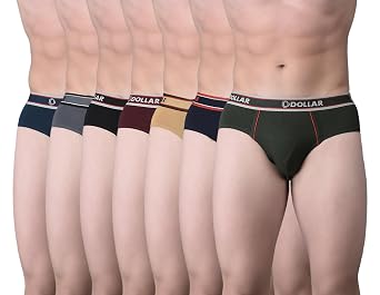 Dollar Bigboss Men's Solid Cotton Brief (Colour May Vary)