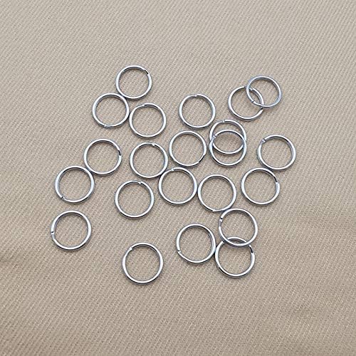 200 Silver Plated Open 10mm Jump Rings Findings for Jewellery, Scrapbooking and Art. (Silver Plated)