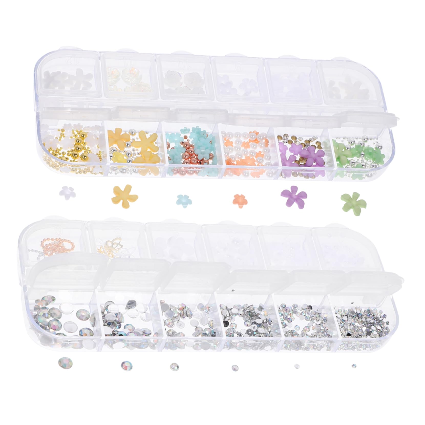 Mikinona Nail Charms for Women Unique Butterfly Flower Pearl Nail Decorations Versatile Manicure Accessories for Home Professional Use for Festivals