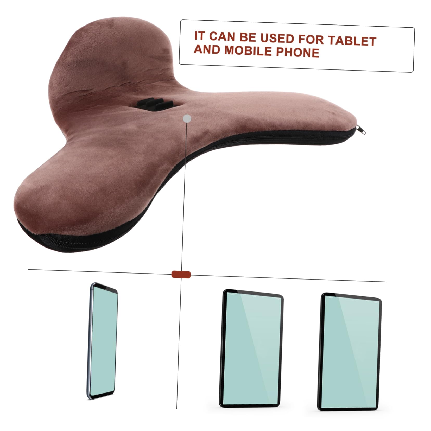 Artibetter Supporto Per Telefono Regolabile Supporto Per Tablet A 3 Angoli Fodera Lavabile E Staccabile Cuscino Per La Lettura