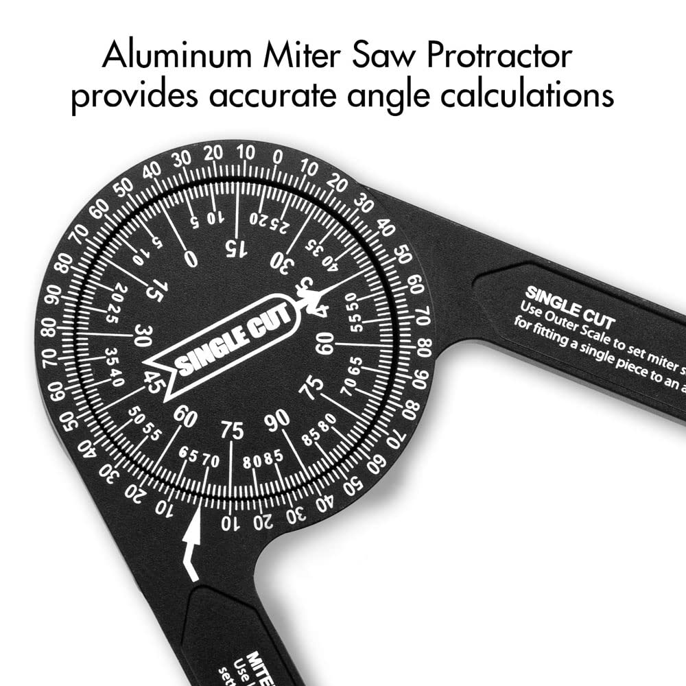 Wood Planer 7 Inch Aluminum Miter Saw Protractor – High-Precision Angle ...