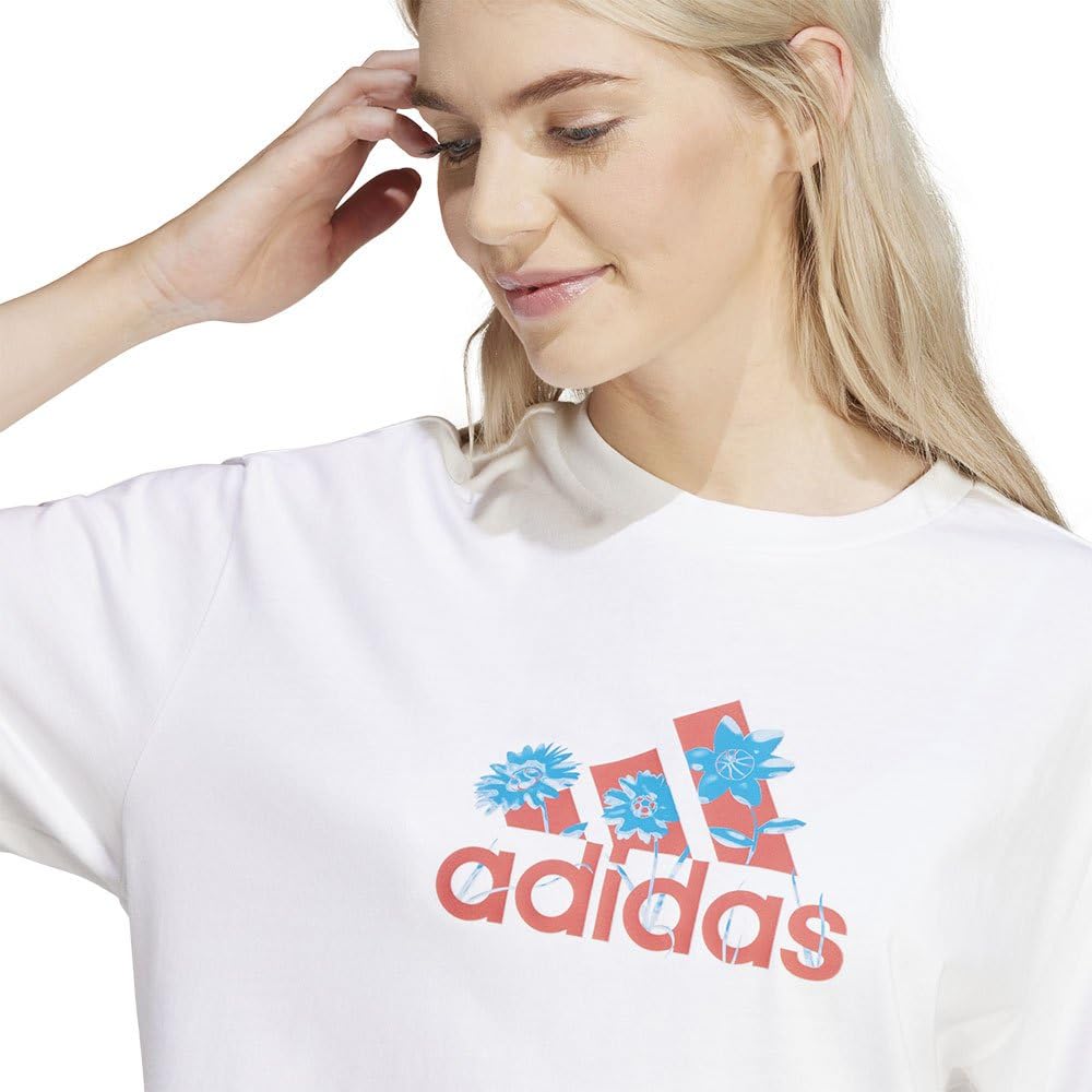Adidas Flower Pack Badge of Sport tee Camiseta Mujer