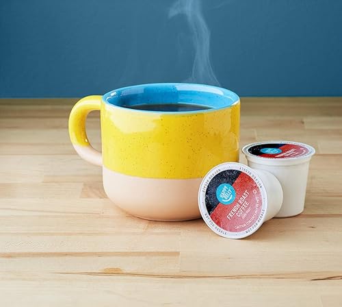 Miniatura 8 de Marca Tienda  Cápsulas de café descafeinado Happy Belly de 100 unidades mezcla de desayuno compatible con cafeteras Keurig 20 K-Cup