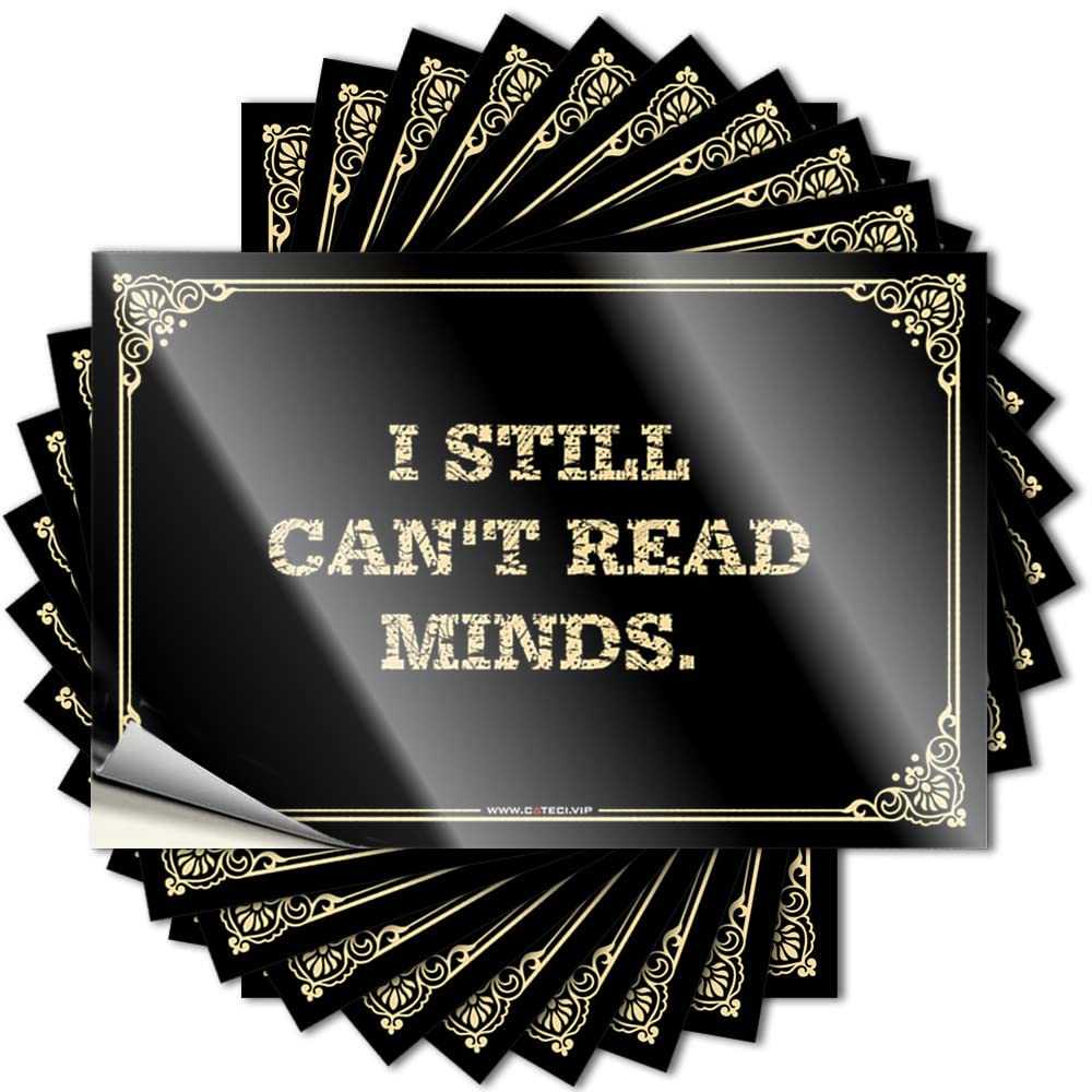 Sarcastic for Adult Stickers Nurse Week - Outdoor and Decor I Still Can't Read Minds.: Fade Resistant Good Job Adults(8X12CM-5Pcs)