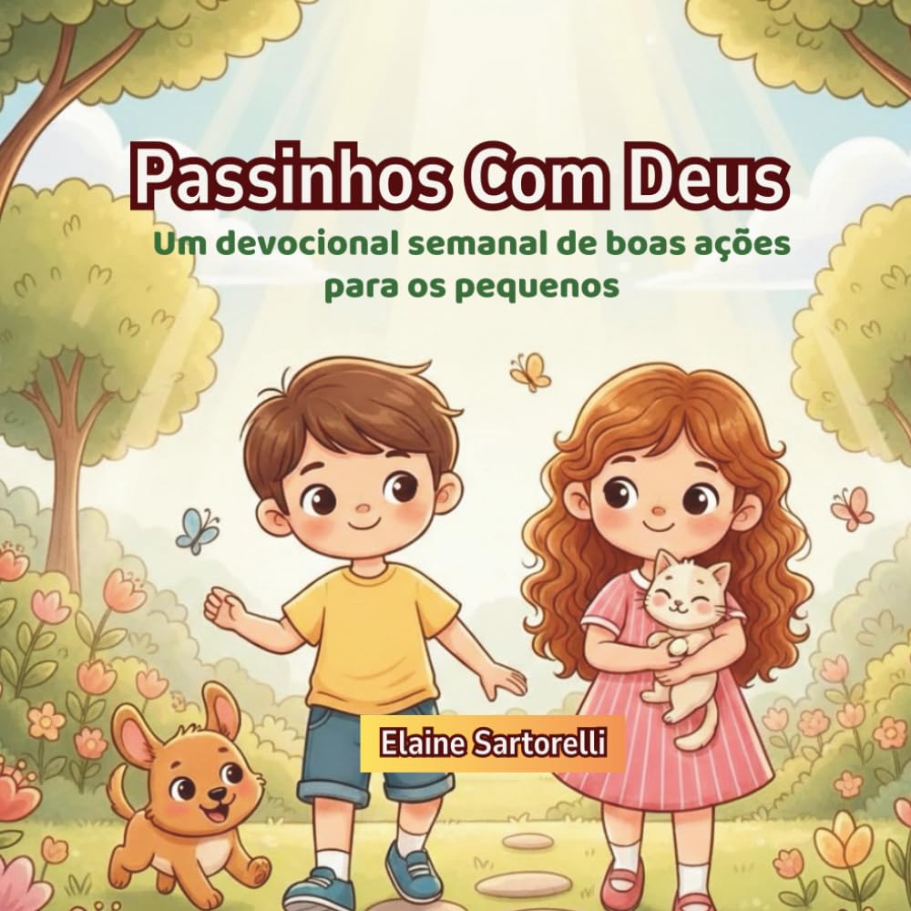 Passinhos Com Deus: Um devocional semanal de boas ações para os pequenos