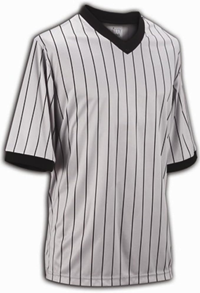 Smitty Comfort Tech Performance Mesh Grey Pinstripe V Neck Shirt