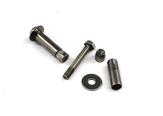 6 pernos anclaje M8 de 65 mm acero inoxidable miniatura 3