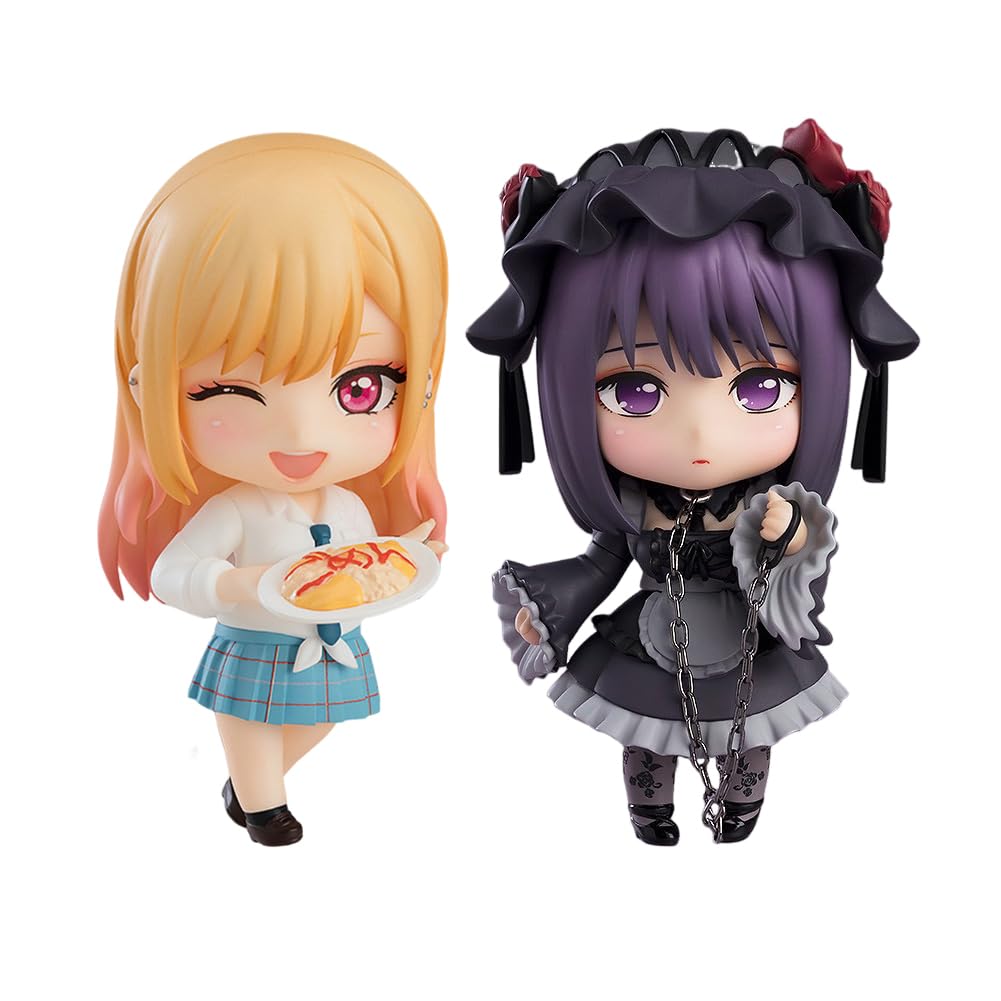 My Dress-Up Darling Anime Figures 2pcs Shizuku Kuroe/Kitagawa Marin Figure Movable Interchangeable Parts Action Figure Statue Desktop Ornaments Gift for Fans