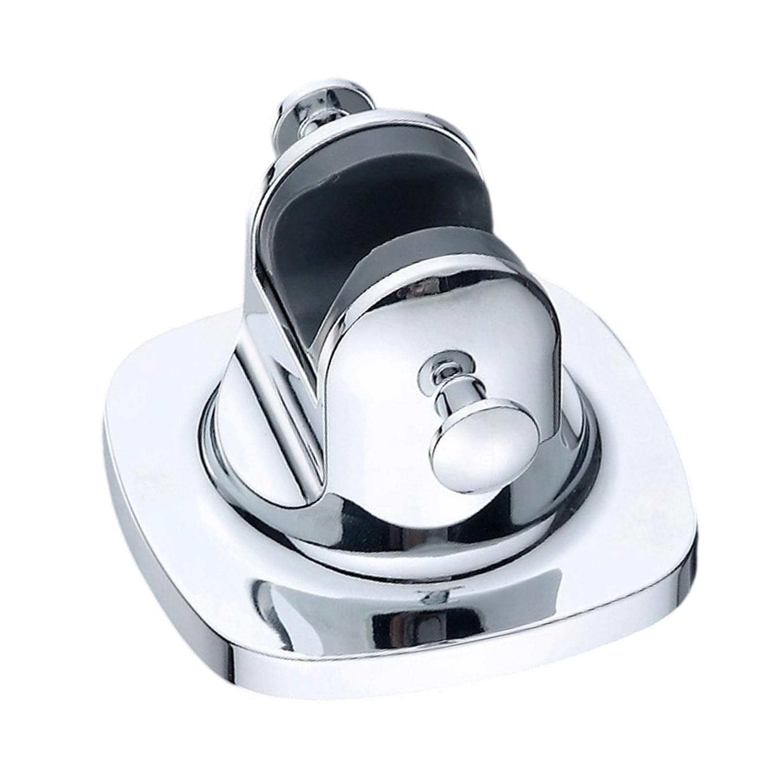 Facailuo Silver Hand Shower Brackets No Drilling Adjust Angles Strong Adhesive Wall Mount Abs Bathroom Shower Head Holder Wall Mounted Shower Brackets